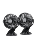 Clip-On Desk Fan — 3-Speed, 2-Pack